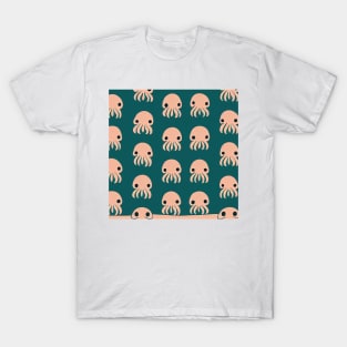 Octopus Wallpaper - Super Cute Colorful Cephalopod Pattern T-Shirt